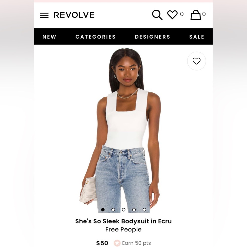 Intimately Free People She’s So Sleek Bodysuit in Ecru
